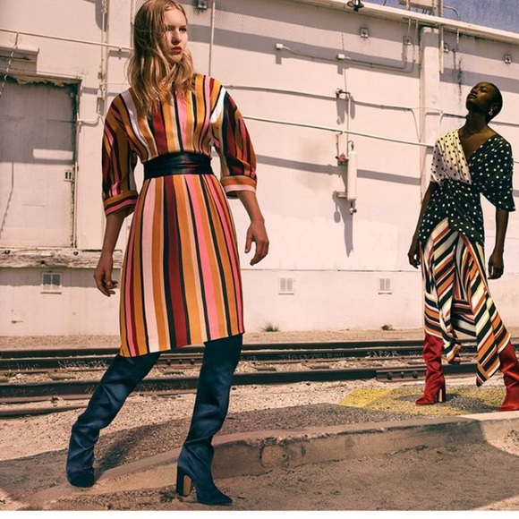 Zara Midi Striped Studio Dress - Picture 11 of 15